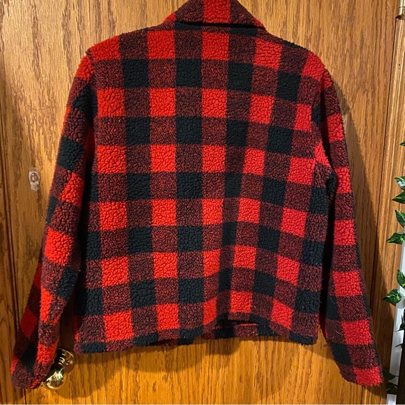 Plaid Teddy Jacket - Picture 2 of 5